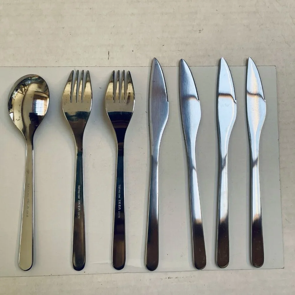 IKEA Stainless Flatware 224 58 Replacements Fork Spoon Knife MCM